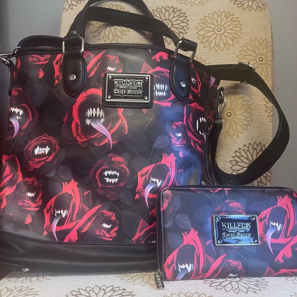 Killstar Handbags - Rare Killstar Lilith’s Tongue Tote and Wallet Set